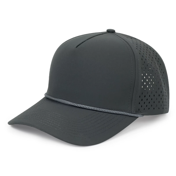 Lightforge Rope Baseball 5 Panel Hat Waterproof Polyester Laser Cut Perforated