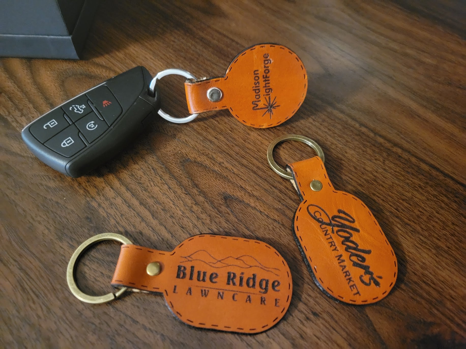 Customized Leather keychain image 0
