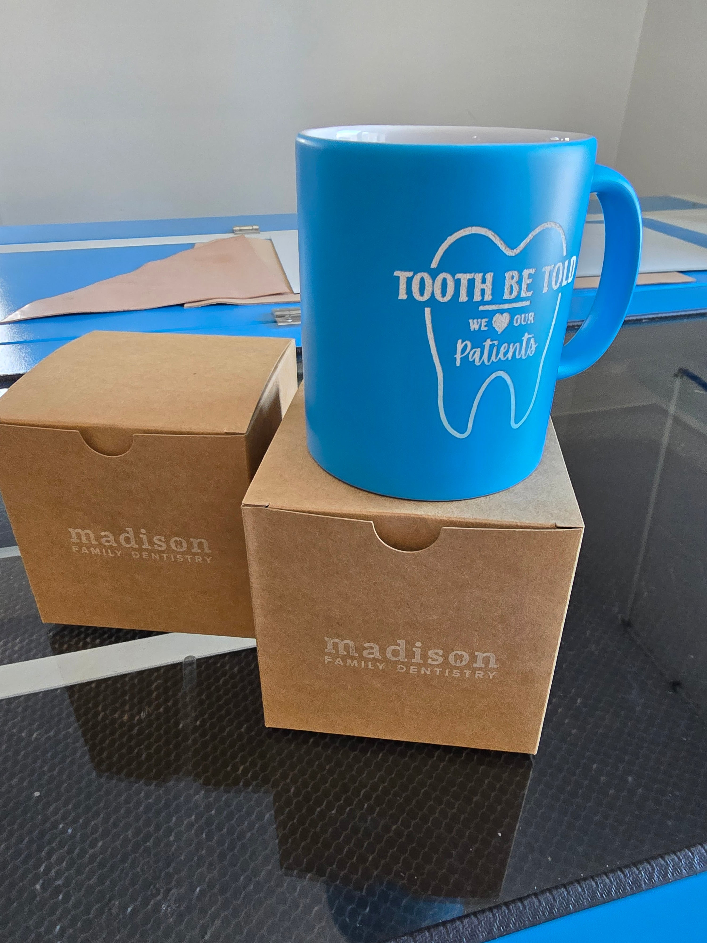 Custom Personalized 11oz Blue Fluorescent Mug image 3
