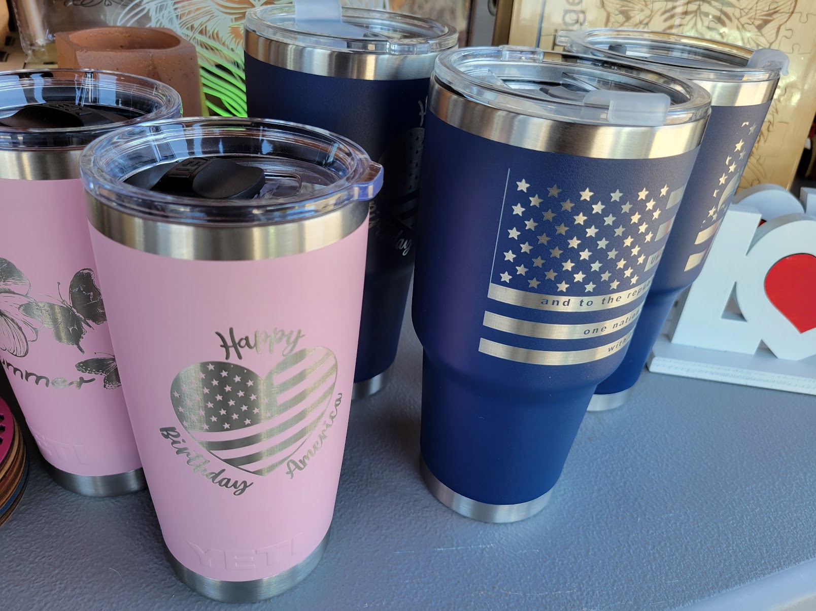 Personalized Engraved Insulated Tumbler, various sizes and colors image 6