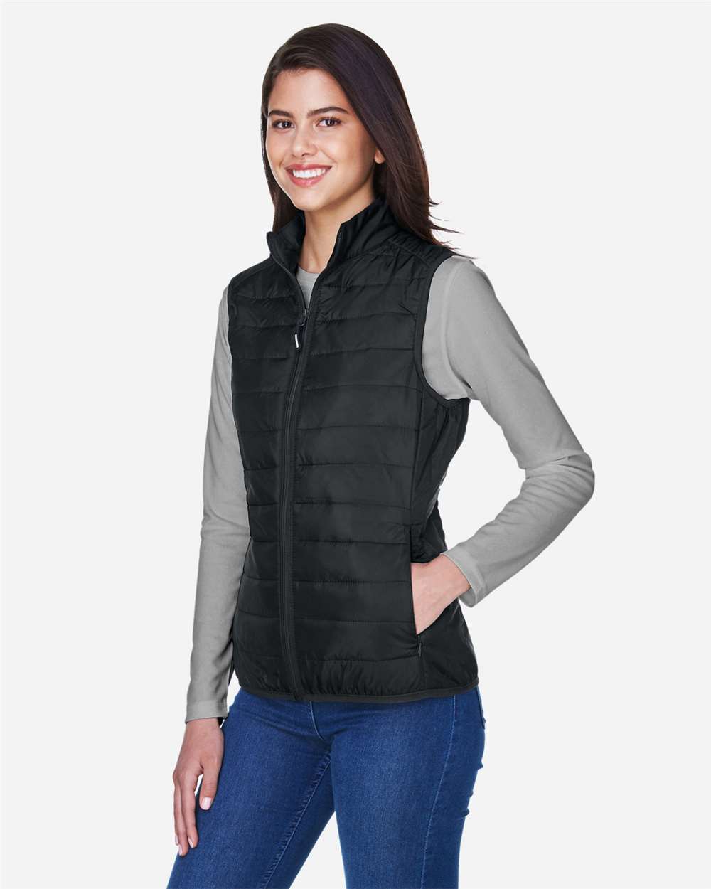 CORE365 Women's Prevail Packable Puffer Vest - CE702W - 0