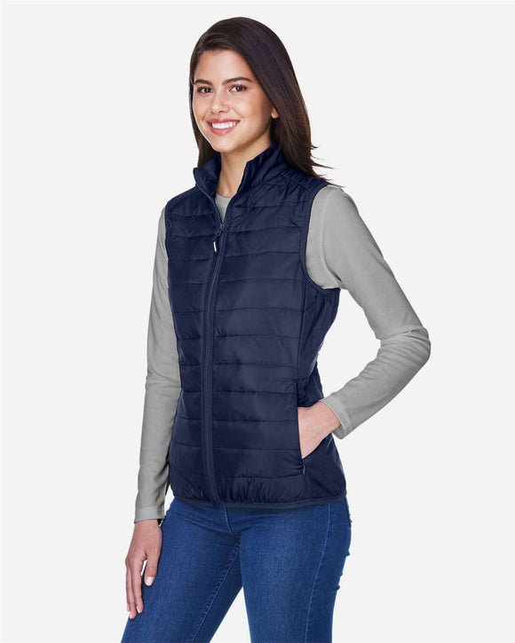 CORE365 Women's Prevail Packable Puffer Vest - CE702W