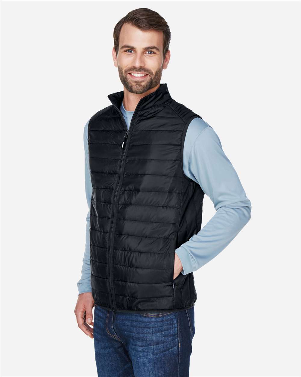 CORE365 Men's Prevail Packable Puffer Vest - CE702 - 0