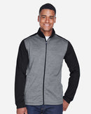 Devon & Jones Men's Mélange Fleece Full-Zip jacket-1