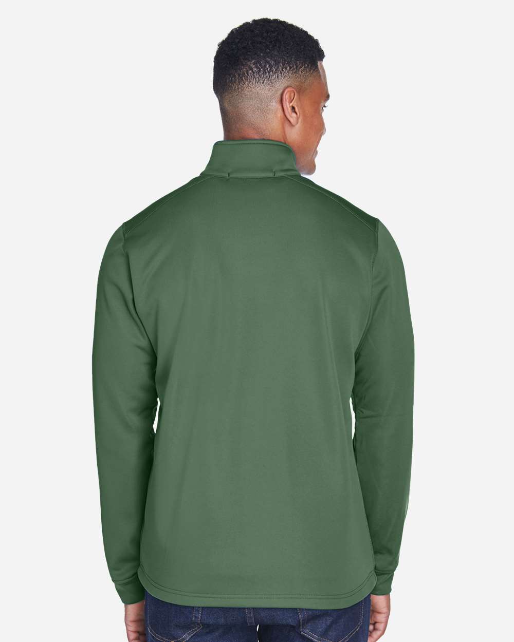 Devon & Jones Men's Mélange Fleece Full-Zip jacket