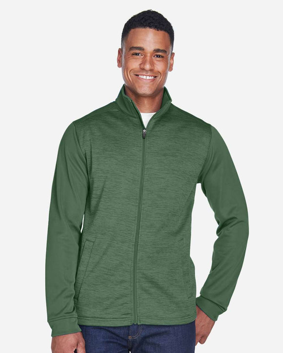 Devon & Jones Men's Mélange Fleece Full-Zip jacket