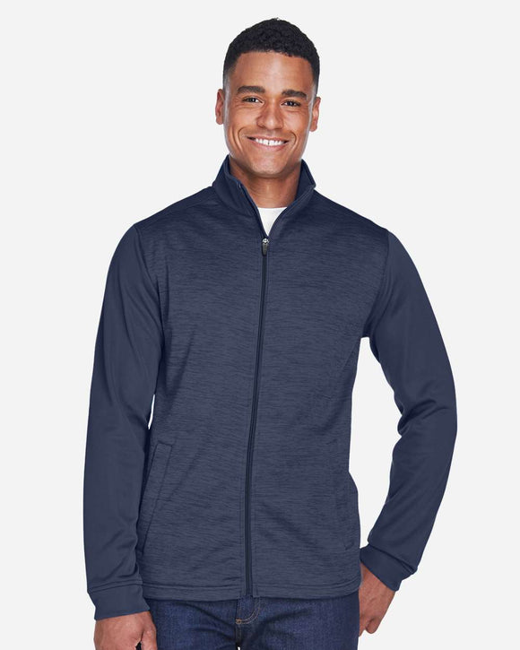 Devon & Jones Men's Mélange Fleece Full-Zip jacket