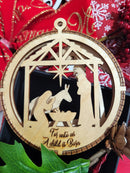 Christmas tree ornaments Nativity Scene image 3
