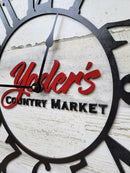 Wall clock 19.75 inches, natural wood color dial, quiet mechanism-8