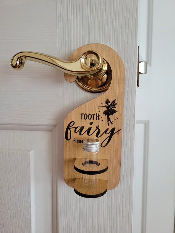 Personalized Tooth Fairy Door Hanger w container