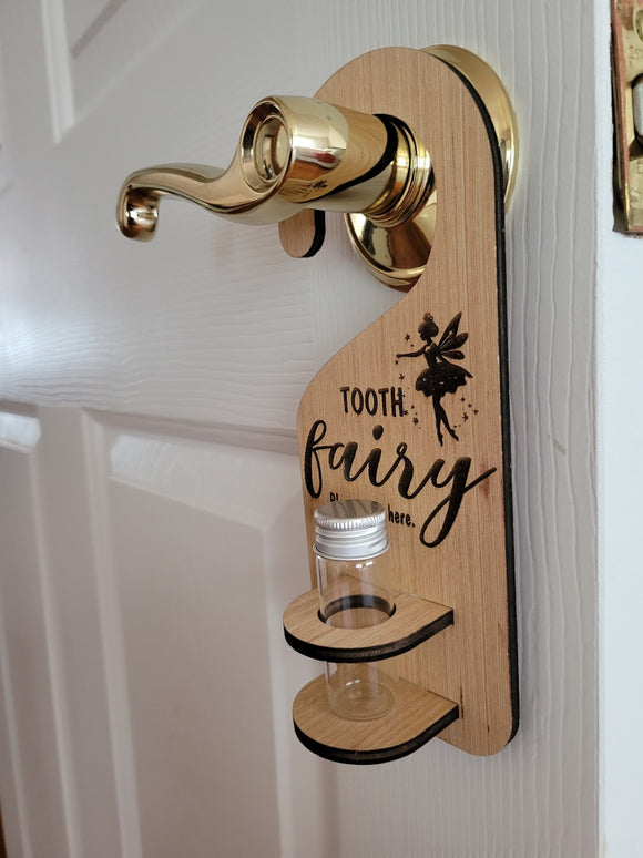 Personalized Tooth Fairy Door Hanger w container