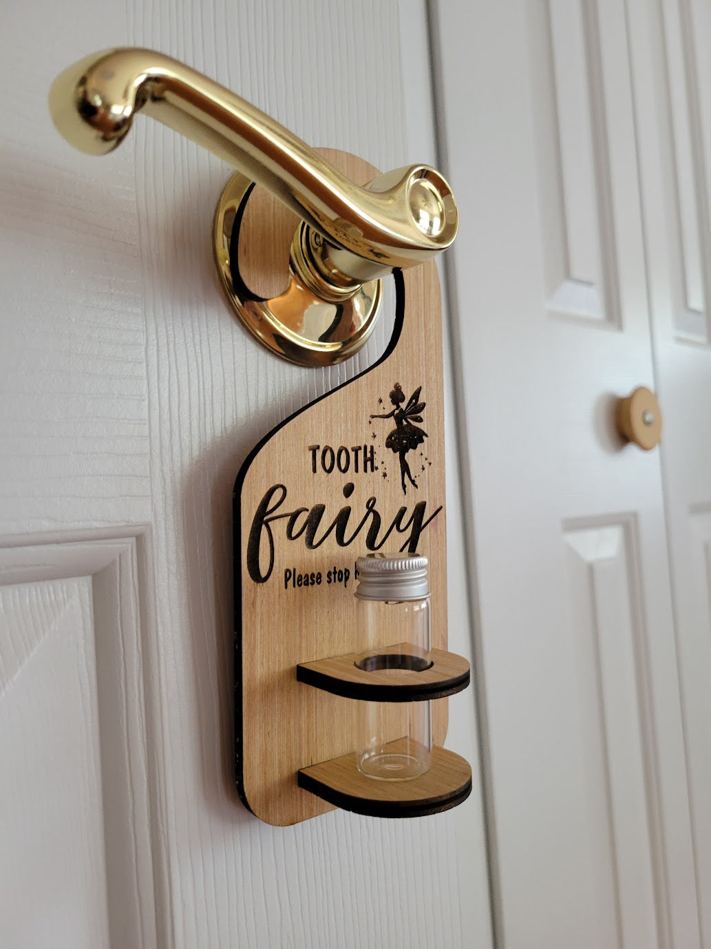 Personalized Tooth Fairy Door Hanger w container