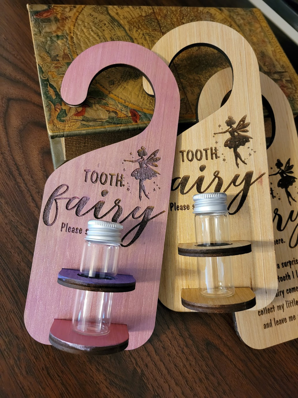 Personalized Tooth Fairy Door Hanger w container