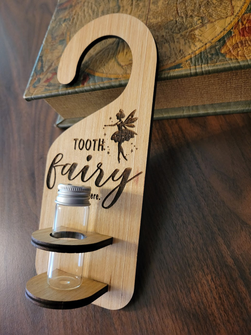 Personalized Tooth Fairy Door Hanger w container