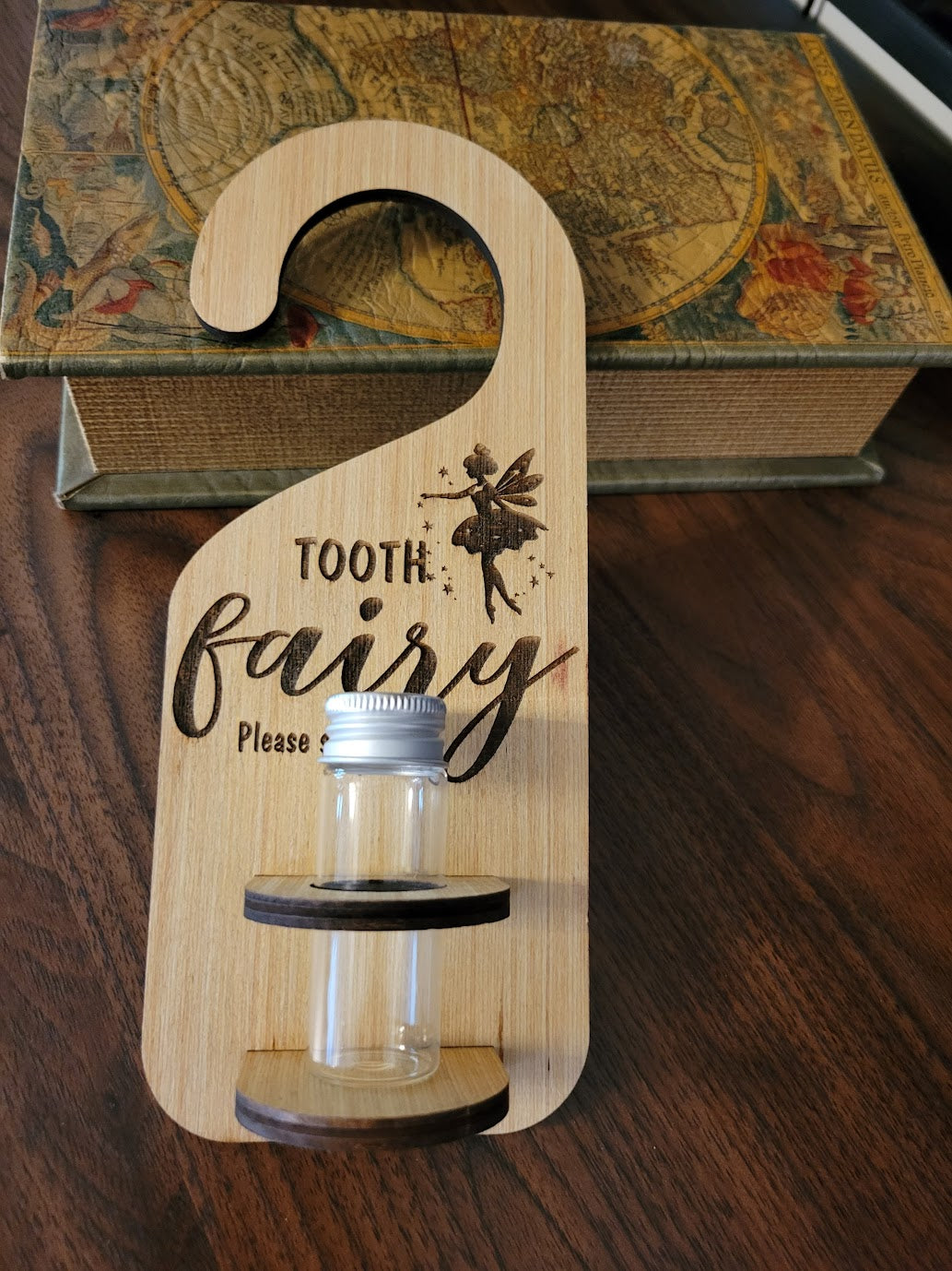 Personalized Tooth Fairy Door Hanger w container