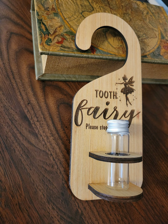 Personalized Tooth Fairy Door Hanger w container