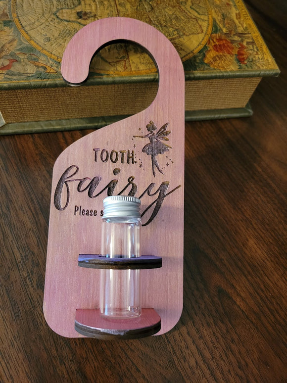 Personalized Tooth Fairy Door Hanger w container