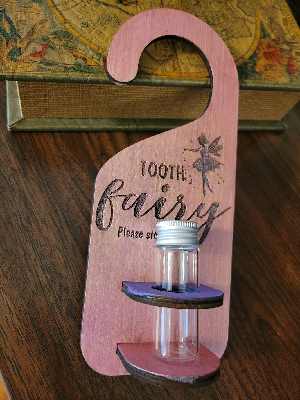 Personalized Tooth Fairy Door Hanger w container
