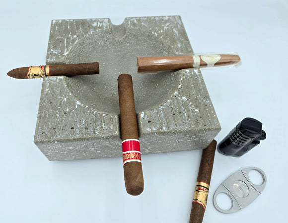 Pinnacle Throne - Luxury Concrete Ashtray 8.5 inch square, limited colors