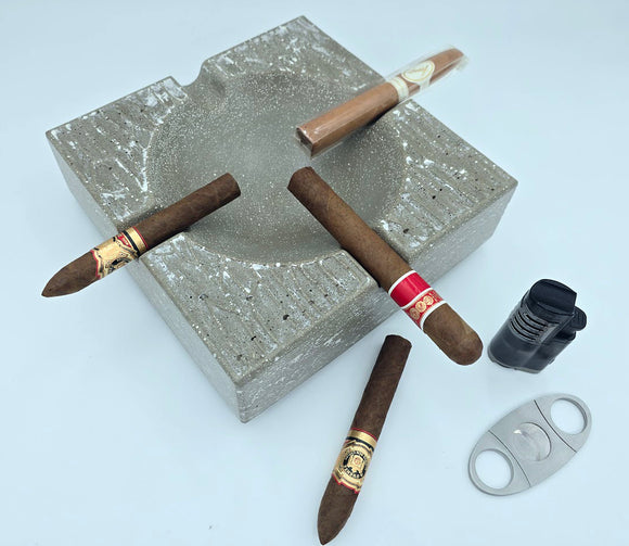 Pinnacle Throne - Luxury Concrete Ashtray 8.5 inch square, limited colors