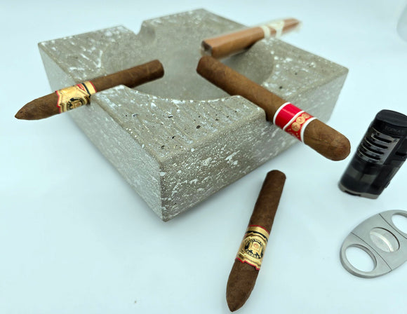 Pinnacle Throne - Luxury Concrete Ashtray 8.5 inch square, limited colors