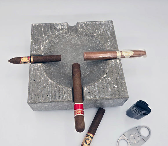 Pinnacle Throne - Luxury Concrete Ashtray 8.5 inch square, limited colors