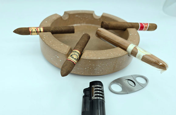 Pinnacle Orbit - Luxury Concrete Ashtray round 9 inch, various colors