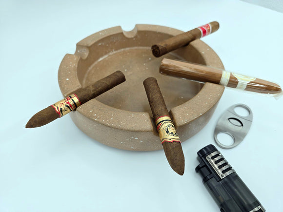 Pinnacle Orbit - Luxury Concrete Ashtray round 9 inch, various colors