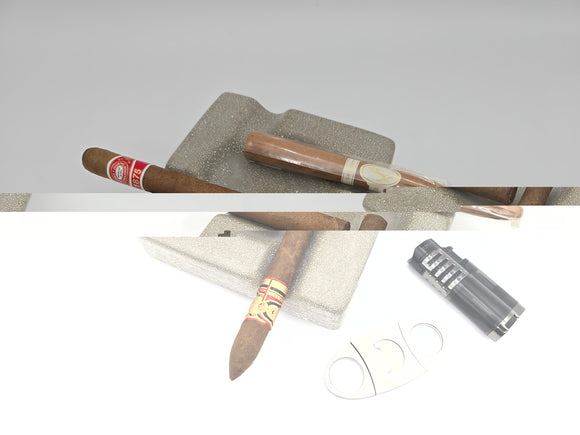 Pinnacle Apex - Luxury Concrete Ashtray 6.25 inch round corner square, limited colors