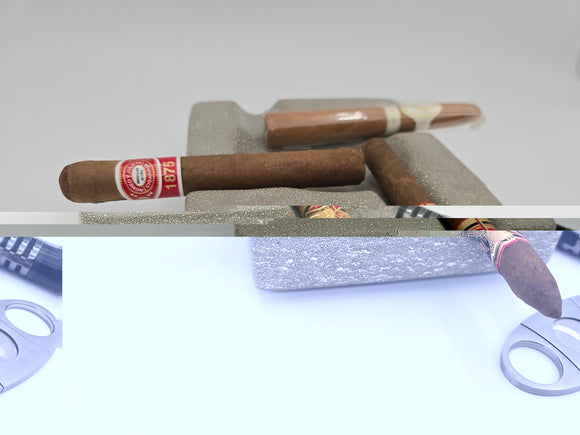 Pinnacle Apex - Luxury Concrete Ashtray 6.25 inch round corner square, limited colors