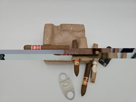 Pinnacle Apex - Luxury Concrete Ashtray 6.25 inch round corner square, limited colors