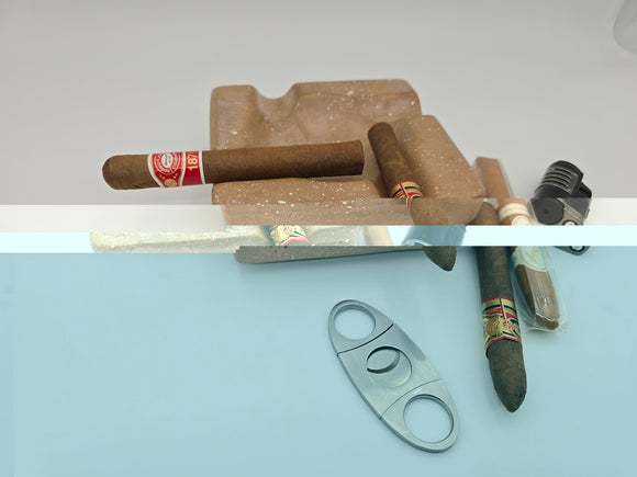 Pinnacle Apex - Luxury Concrete Ashtray 6.25 inch round corner square, limited colors