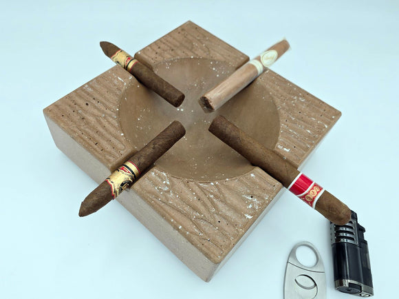 Pinnacle Throne - Luxury Concrete Ashtray 8.5 inch square, limited colors