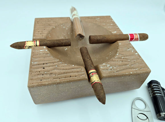 Pinnacle Throne - Luxury Concrete Ashtray 8.5 inch square, limited colors