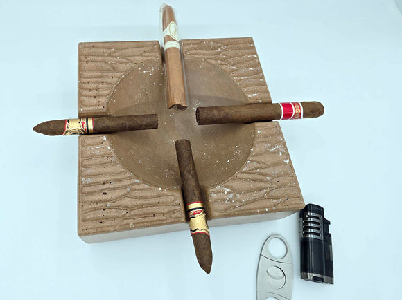 Pinnacle Throne - Luxury Concrete Ashtray 8.5 inch square, limited colors