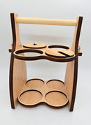 Handcrafted Wooden Wine Carrier with glass holder-11