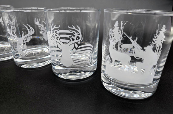 Personalized Whiskey Glass, Straight Up 12 oz. Rocks / Double Old Fashioned Glass