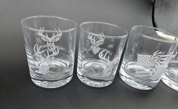 Personalized Whiskey Glass, Straight Up 12 oz. Rocks / Double Old Fashioned Glass