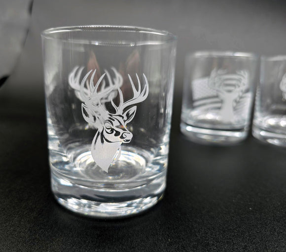 Personalized Whiskey Glass, Straight Up 12 oz. Rocks / Double Old Fashioned Glass