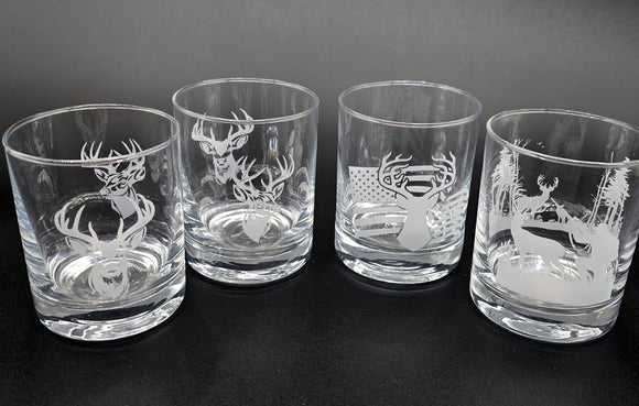 Personalized Whiskey Glass, Straight Up 12 oz. Rocks / Double Old Fashioned Glass