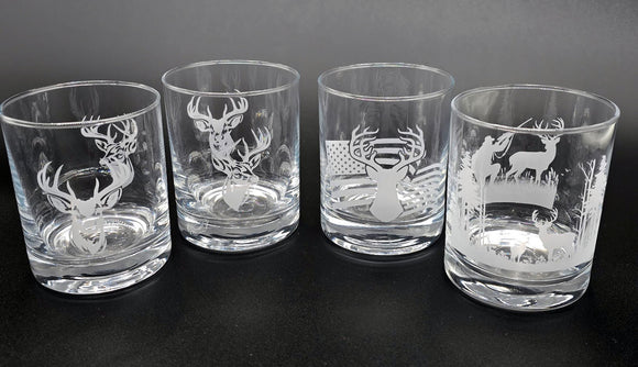 Personalized Whiskey Glass, Straight Up 12 oz. Rocks / Double Old Fashioned Glass