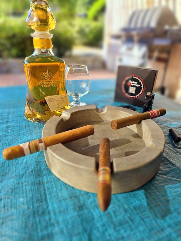 Pinnacle Luxury Concrete Ashtray 9 inch, various colors image 0