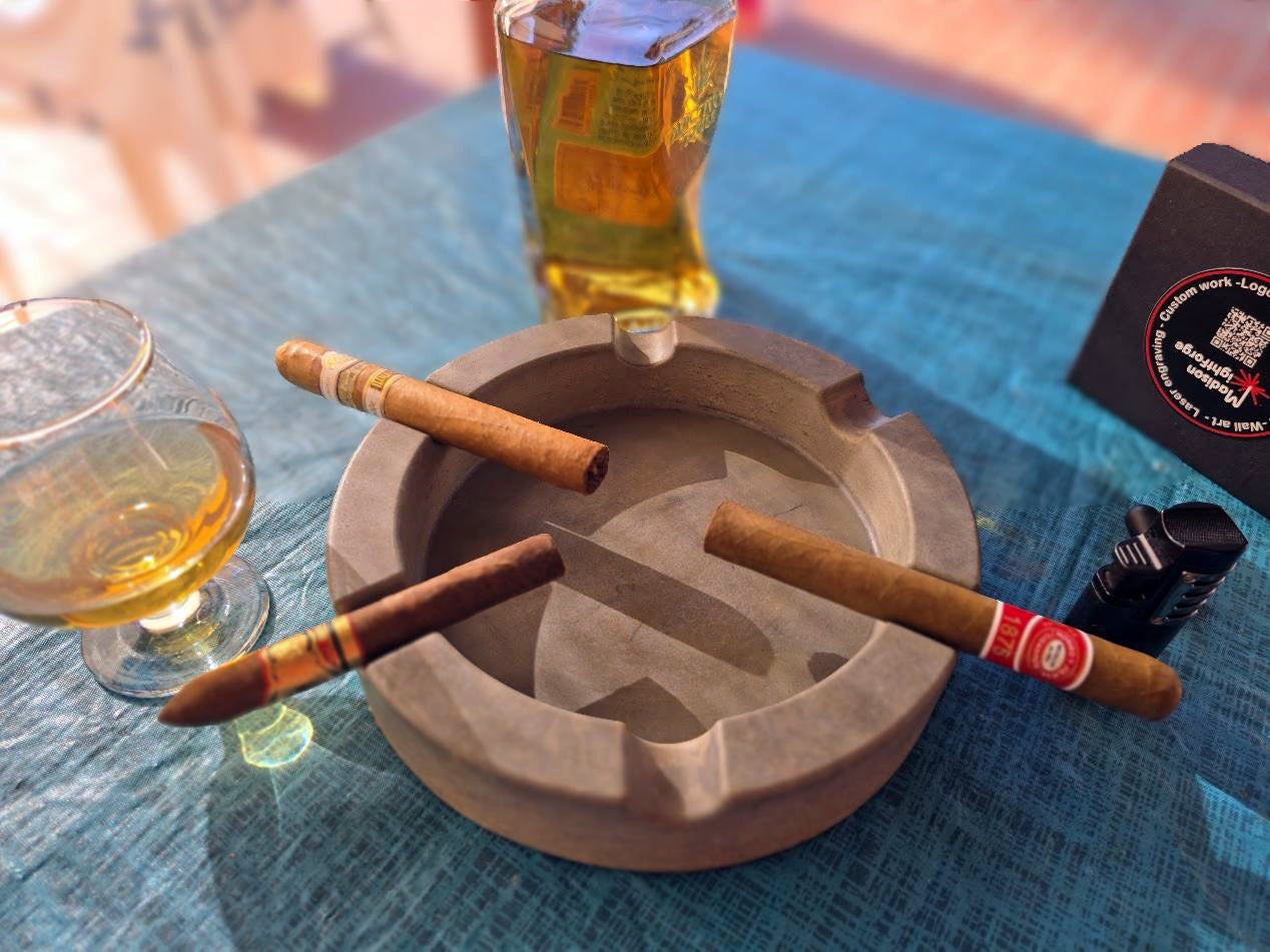 Pinnacle Luxury Concrete Ashtray 9 inch, various colors image 7