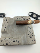 Pinnacle Luxury Concrete Ashtray 6.25 inch round corner square, various colors image 4