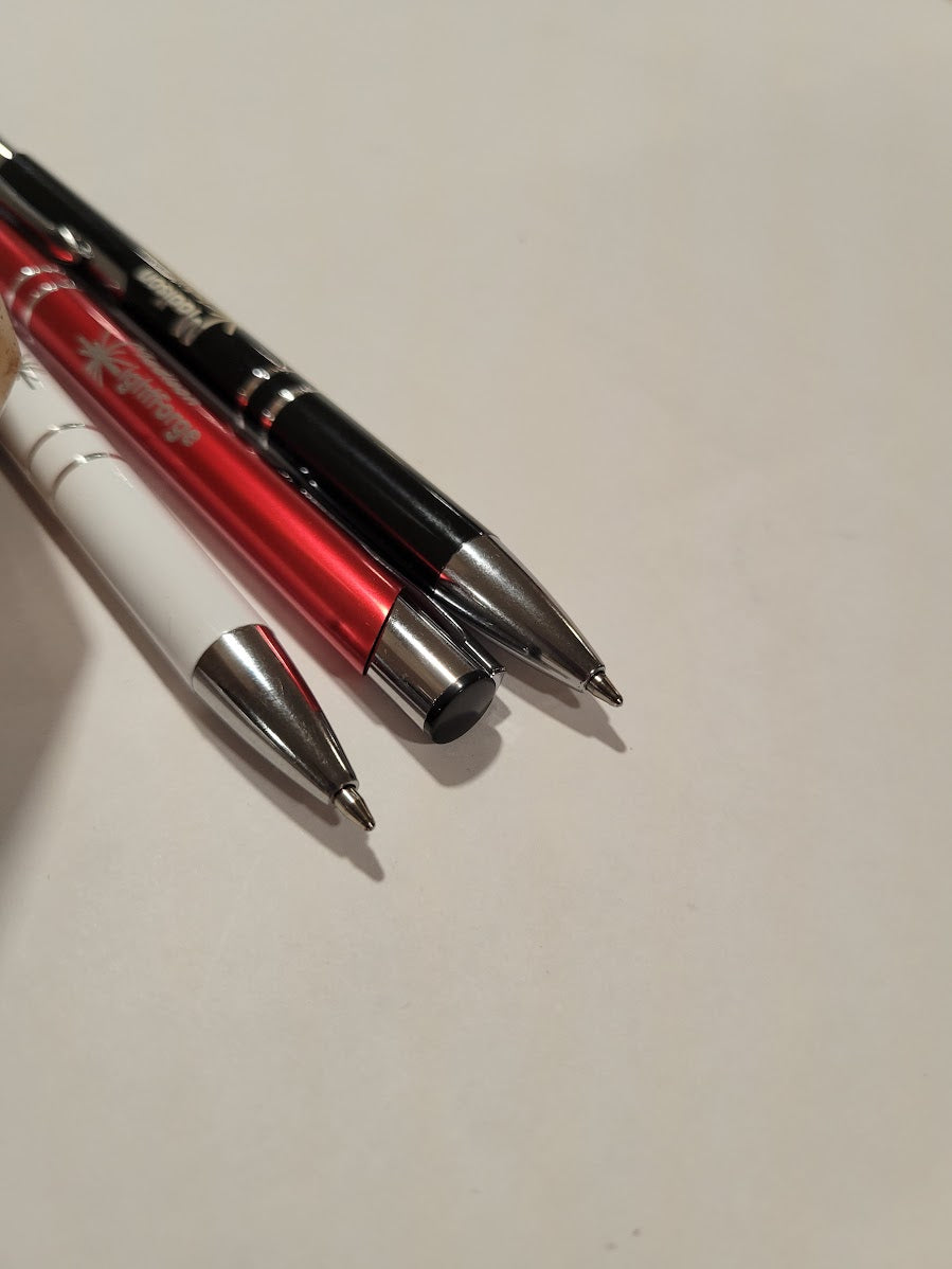 Premium Metallic Ball Pens Engraved with your logo and message image 3