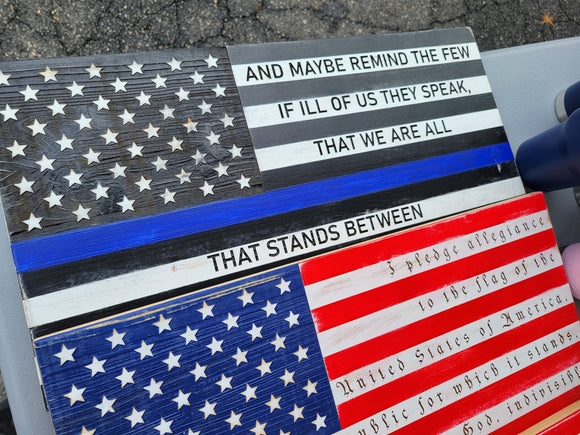 American Wooden Flag, Rustic American Flag, Patriotic, Wall Art Decor, Wedding image 3