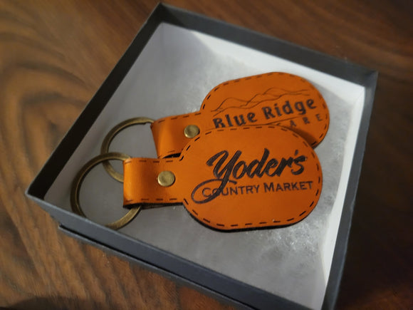 Customized Leather keychain image 2