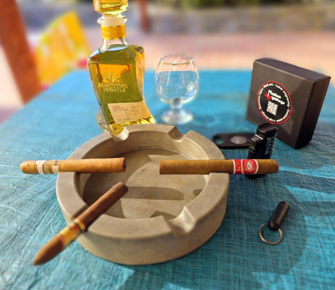 Pinnacle Luxury Concrete Ashtray 9 inch, various colors image 4