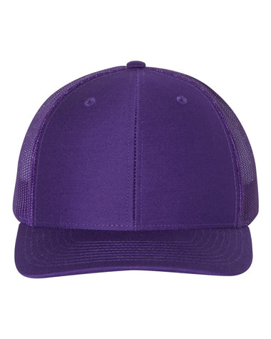 Buy purple Richardson 112 - Personalized Snapback Trucker Cap