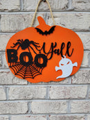 Halloween pumpkin Door Hanger 13.75" image 0
